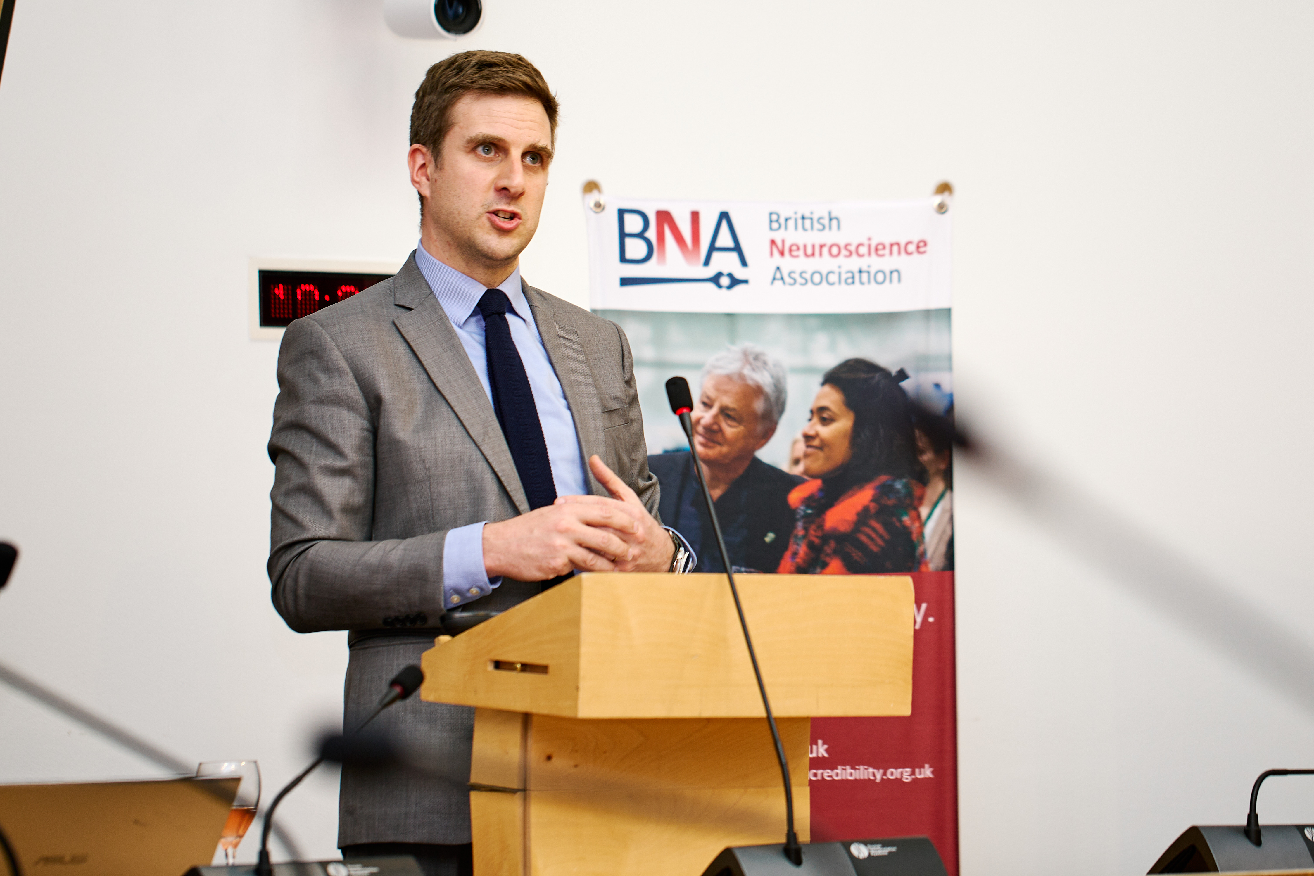 Daniel Johnson MSP speaking at the BNA event