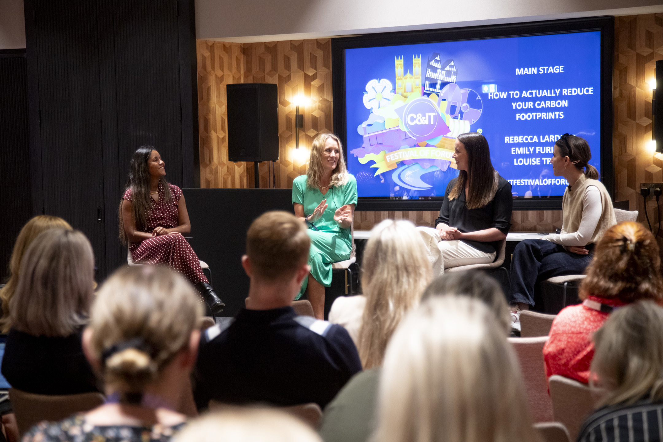 Louise Tratt during panel discussion