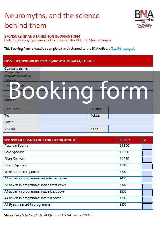 Sponsorship booking form