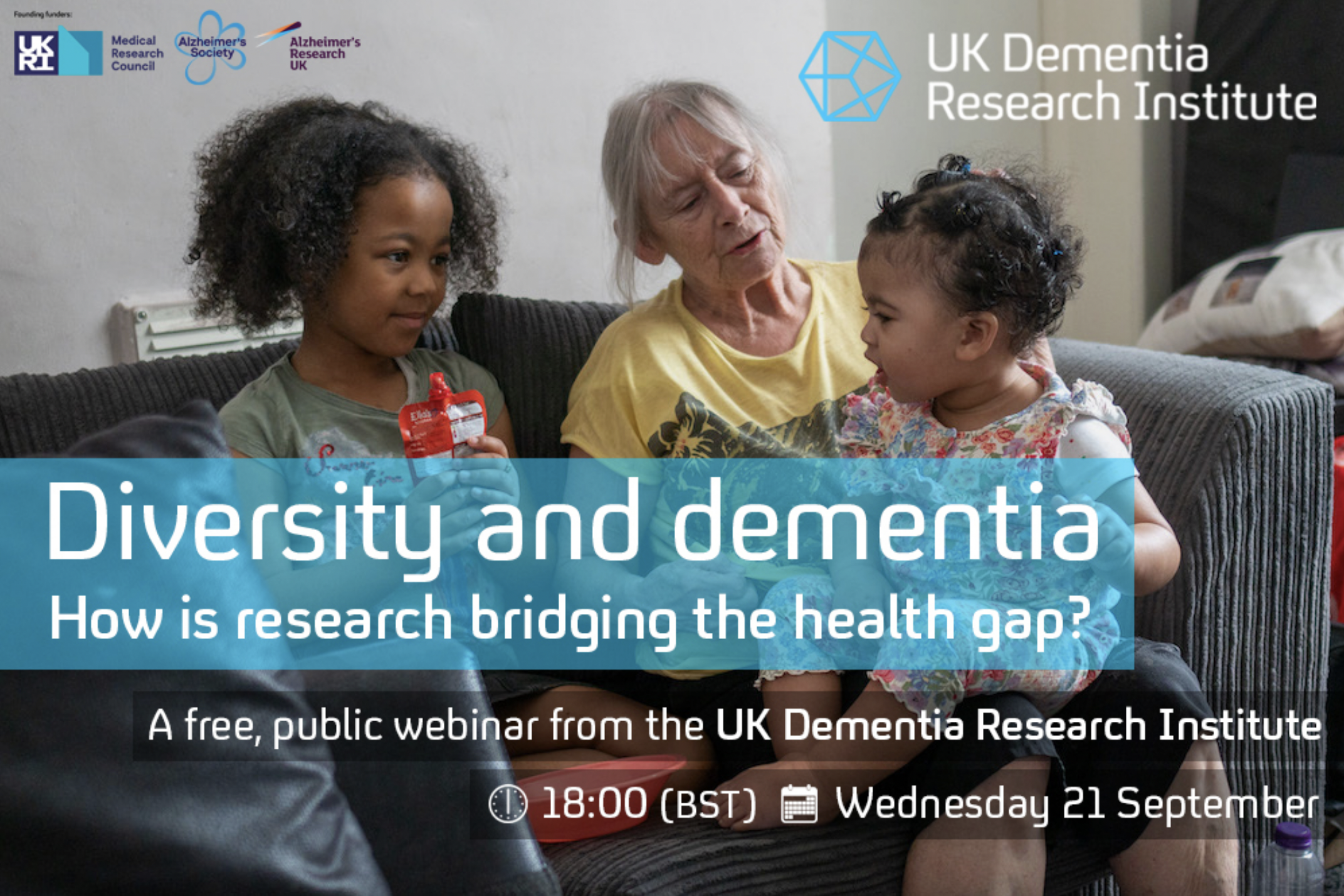 Diversity and Dementia webinar banner image
