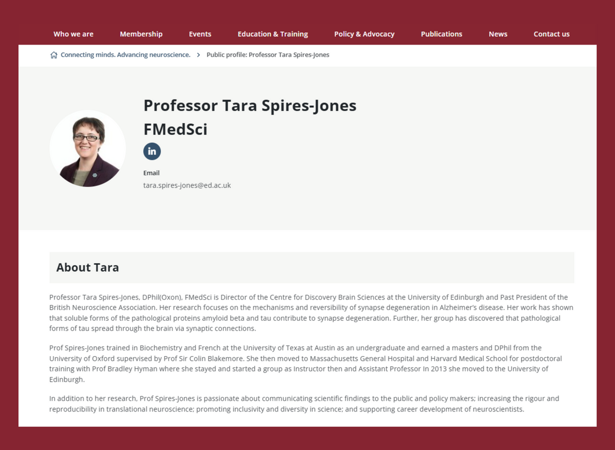 Professor Tara Spires-Jones