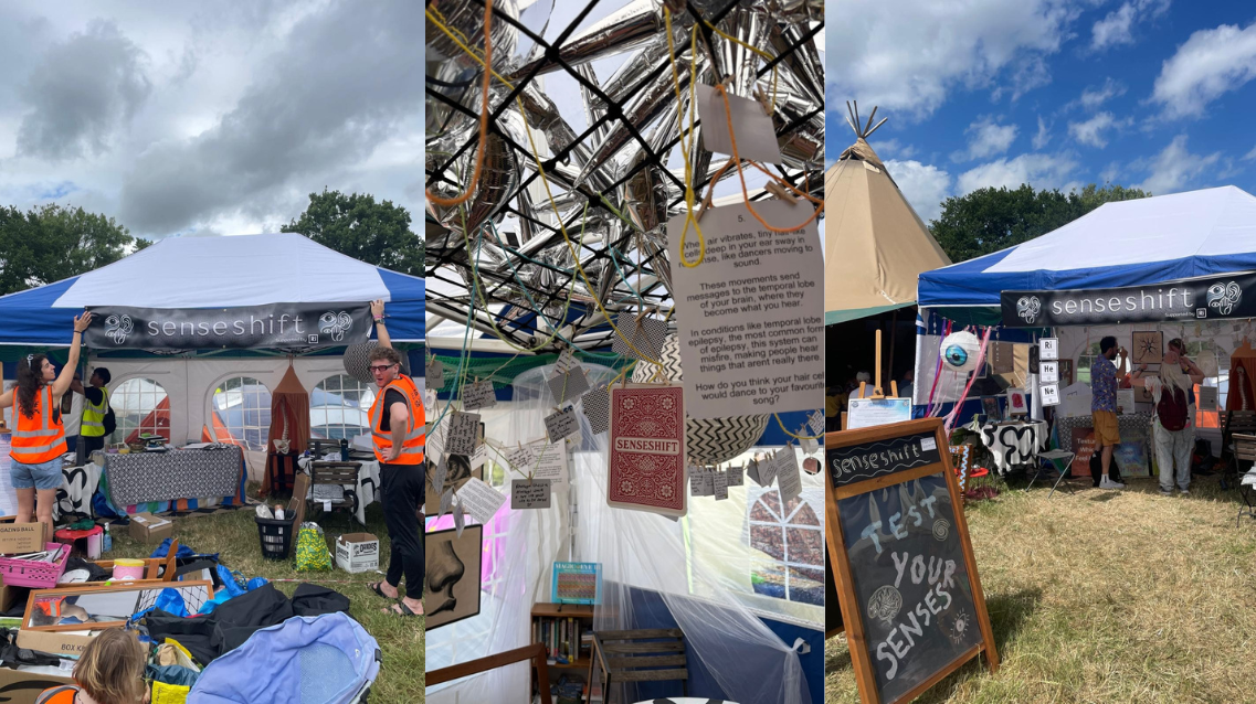 Senseshift stall at Glastonbury